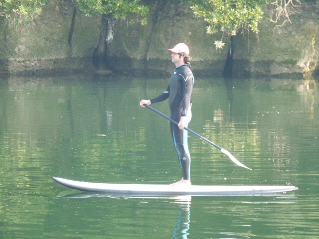 Travesia de sup en el rio