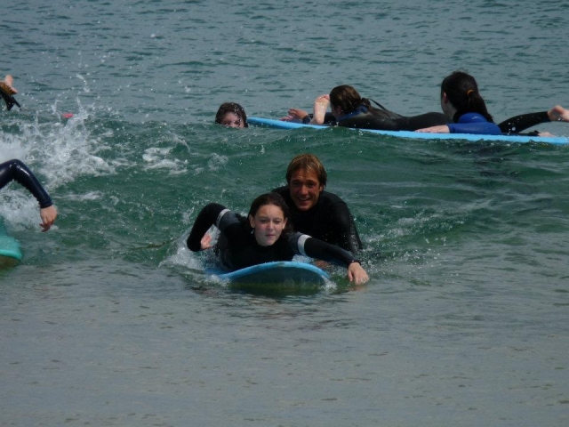 Ayudando en la remada