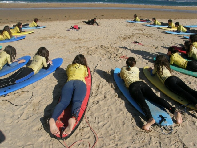 Clases de surf en el sardinero