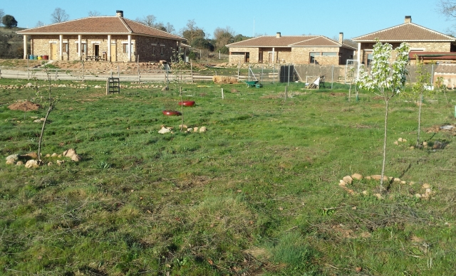 Espacios exteriores del albergue rural