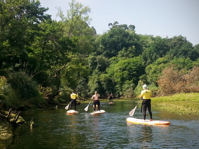 Expedicion de sup en la ribera