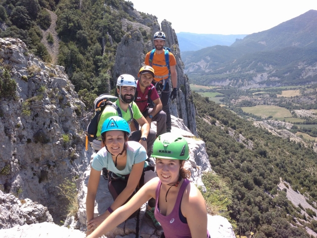  Ferrata par temps ensoleillé 