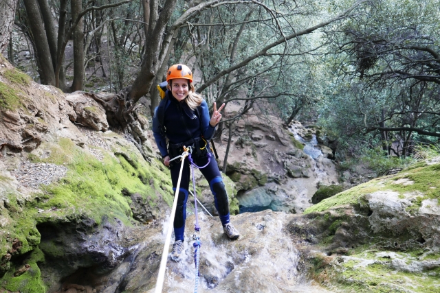 Rapel en barranco de Mallorca