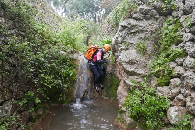 Destrepe en el barranco