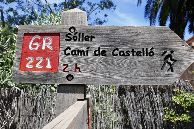 Indicador del camino a Soller