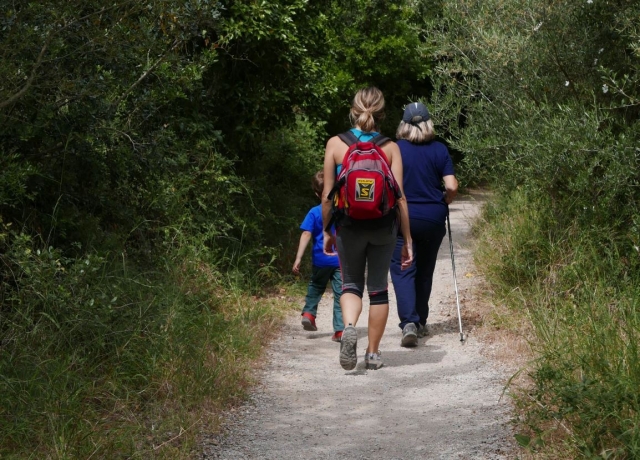 Siguiendo el sendero en familia
