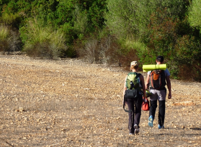 Paseando con mochilas