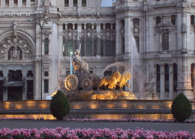 La Cibeles al atardecer