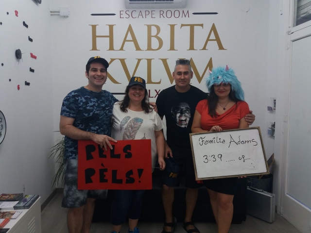 Los Adams en la escape room