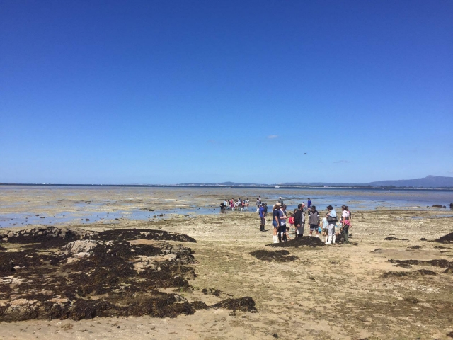Visitando las zonas de marisqueo