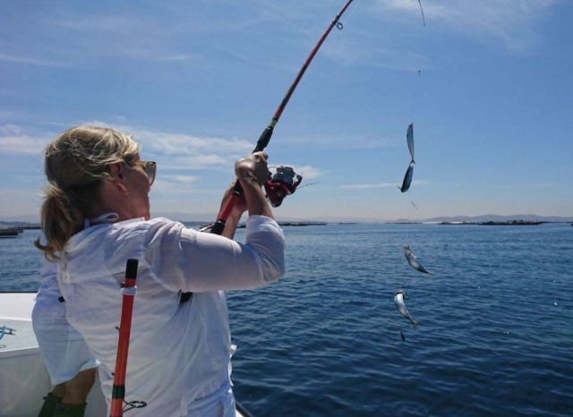 Pescando en la costa gallega