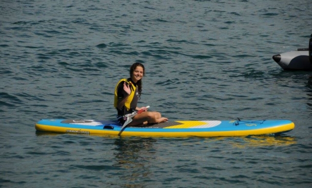  Paddle surf route through Roses 