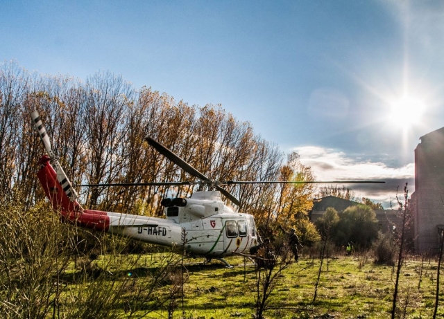  Helicóptero no campo de airsoft 