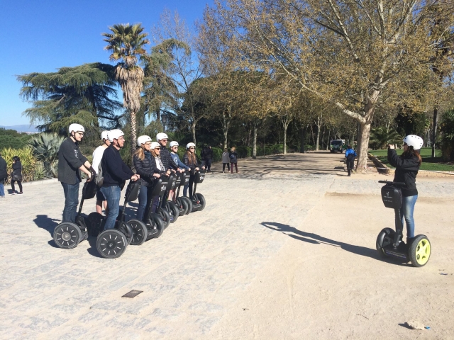 Fotografiando al grupo en segway