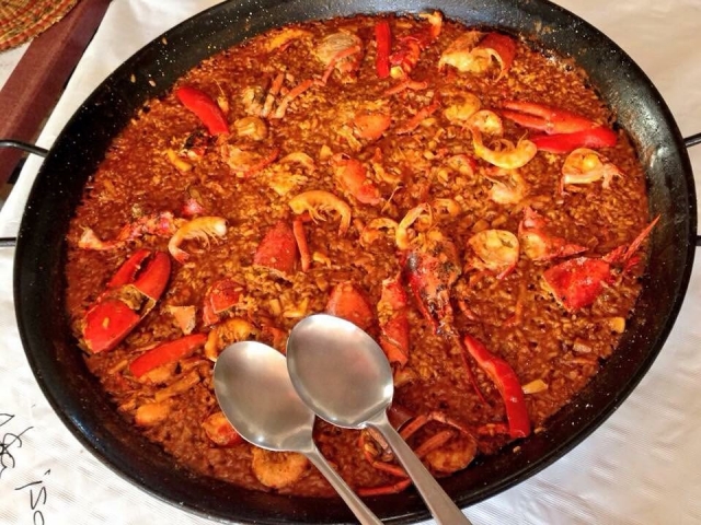 Paella en restaurante de Tabarca
