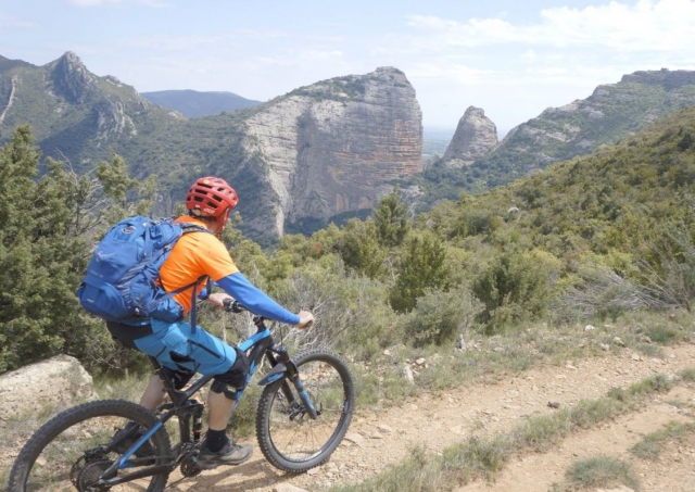 Ruta de btt en la montana