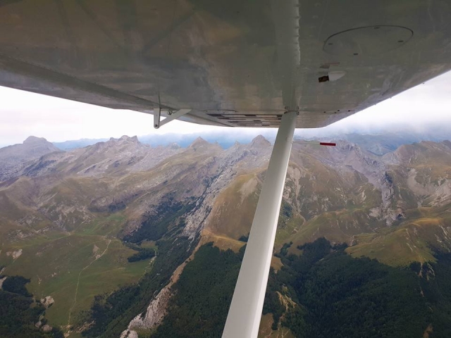 Los Pirineos desde la avioneta