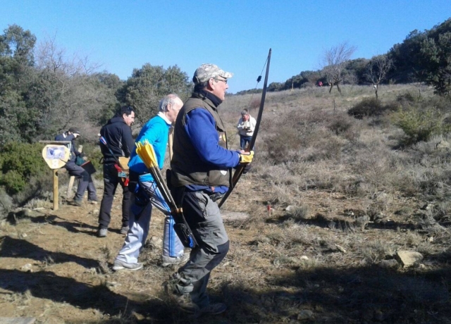 Sesion de tiro con arco en tres dimensiones