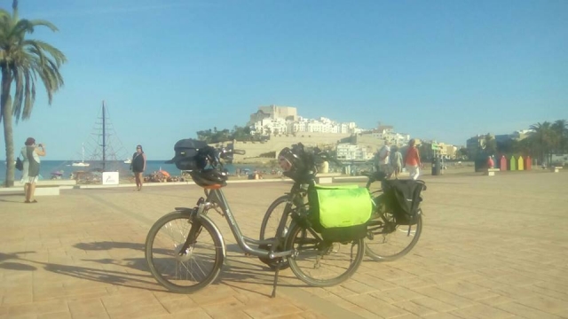 en la playa
