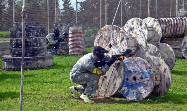en el campo de combate