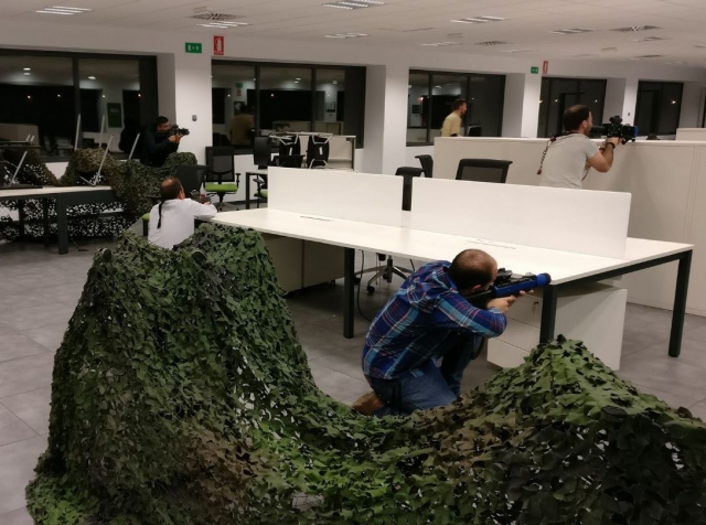  Laserspiel in der Firma 
