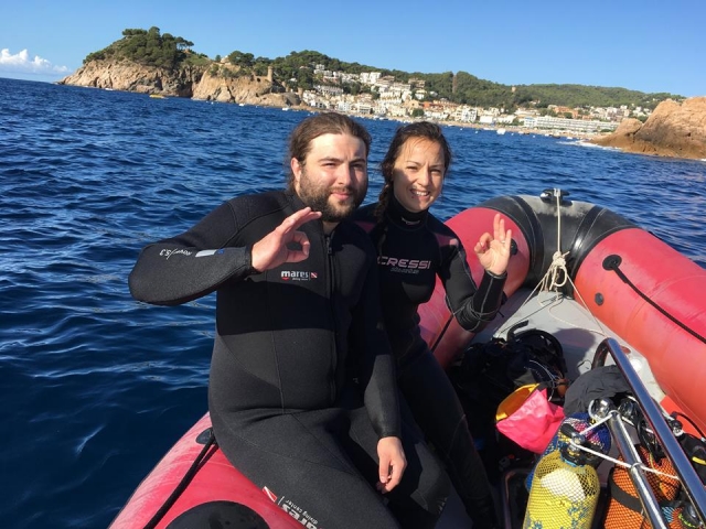  prepared for the dive 
