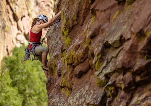  Climber on the rock wall 