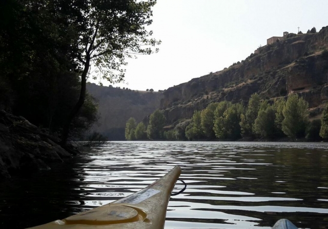 Las Hoces del Duraton from the canoe 