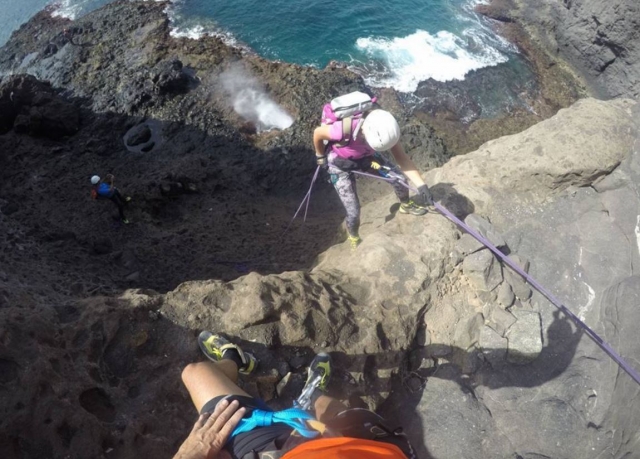  Rappelling to the sea