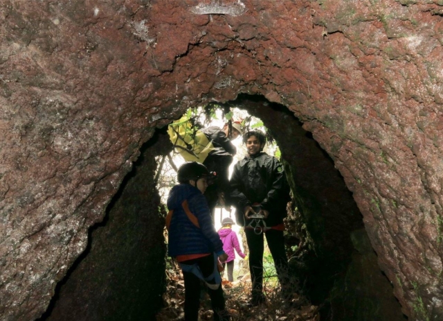  Entering the cave 