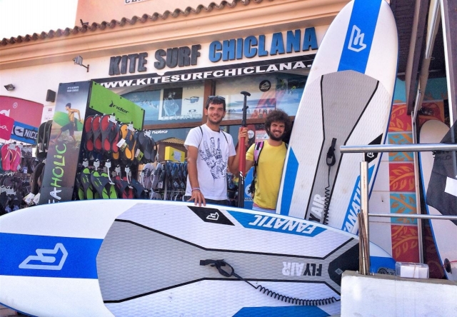 Recogiendo el material de sup