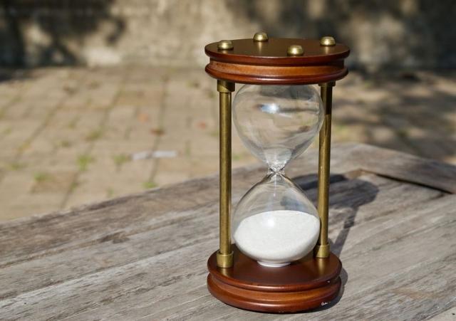 Tiempo agotado en el reloj de arena