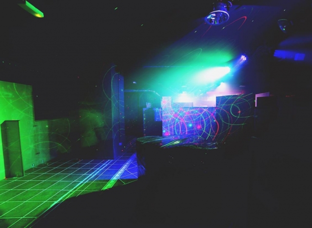 Escenario de laser indoor