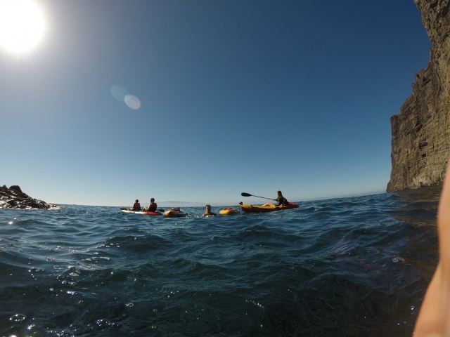Salida en kayak por la isla de Tenerife