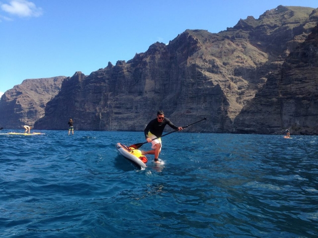 Cayendo de la tabla de sup
