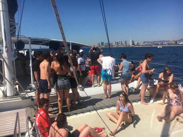 En el barco