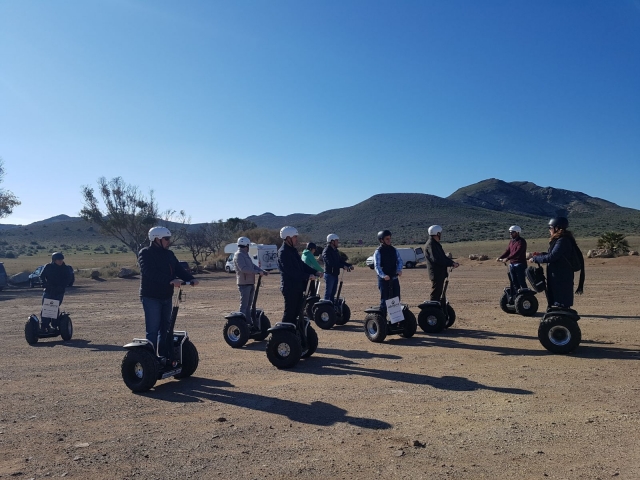 En segway en el Cabo de Gamarra