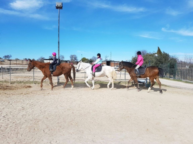 Equitacion infantil en El Pardo