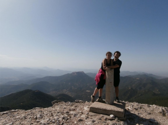  Hikers reaching the peak in Ciudad Real