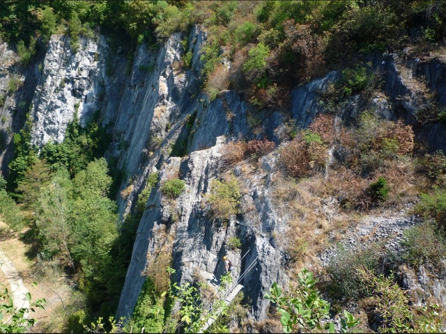  Bridge on the ferrata route 
