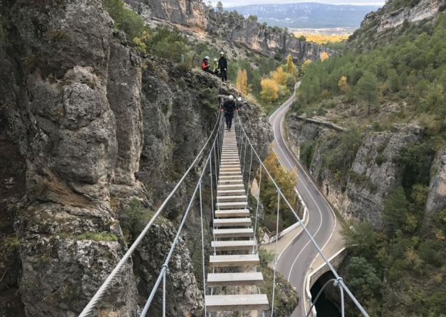  Bridge in the Priego ferrata 