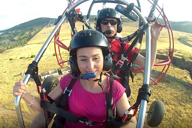 Sobre Caceres en paramotor tandem