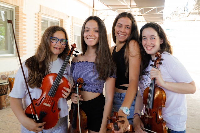Alumnas del campamento de música