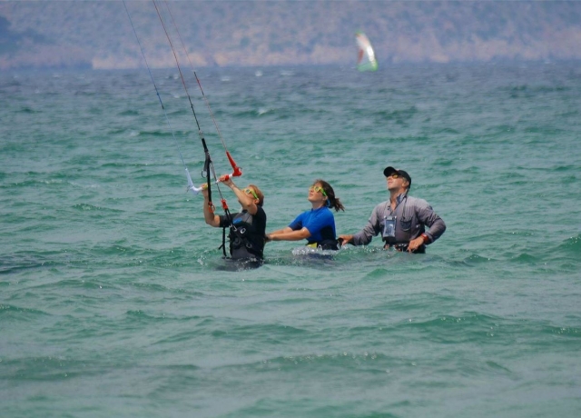Sesion de kite en Mallorca