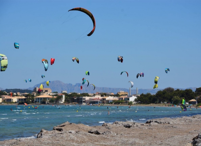 Zona de kitesurf en Mallorca