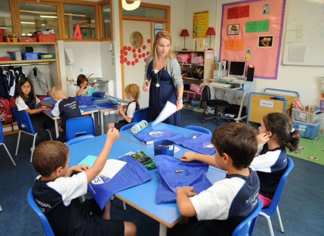 Alumnos del centro bilingue en Madrid