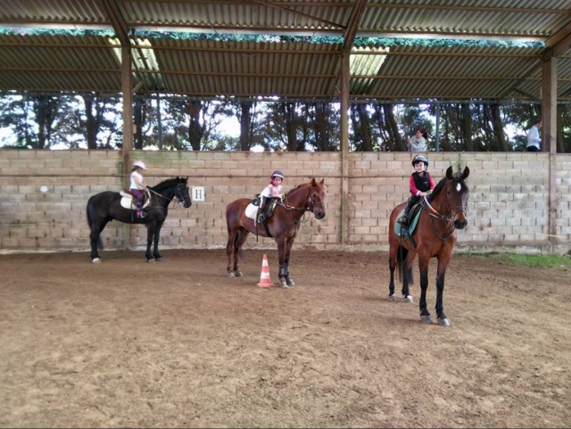 Clase de equitacion en Deva