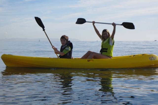 Kayak campamento ingles Roquetas