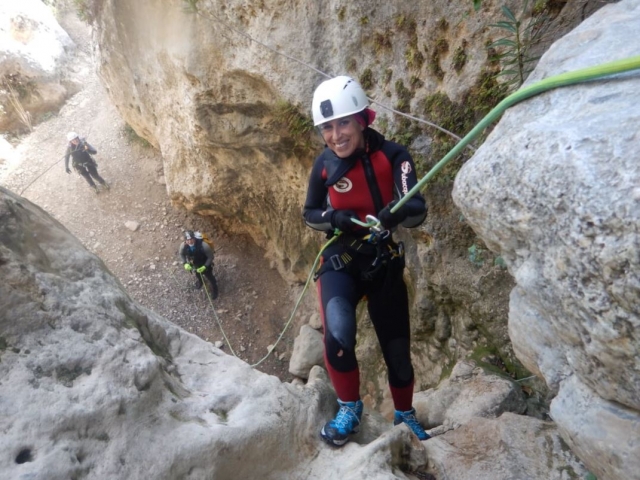 Rapel en el barranco de Majales