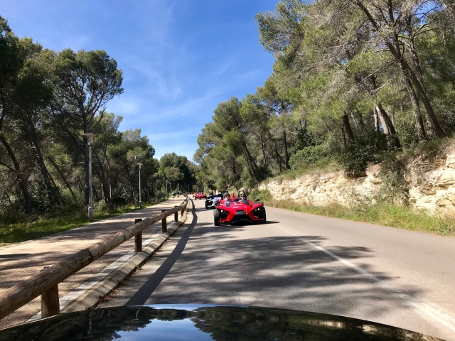 Tour Costa de la Calma formula cars